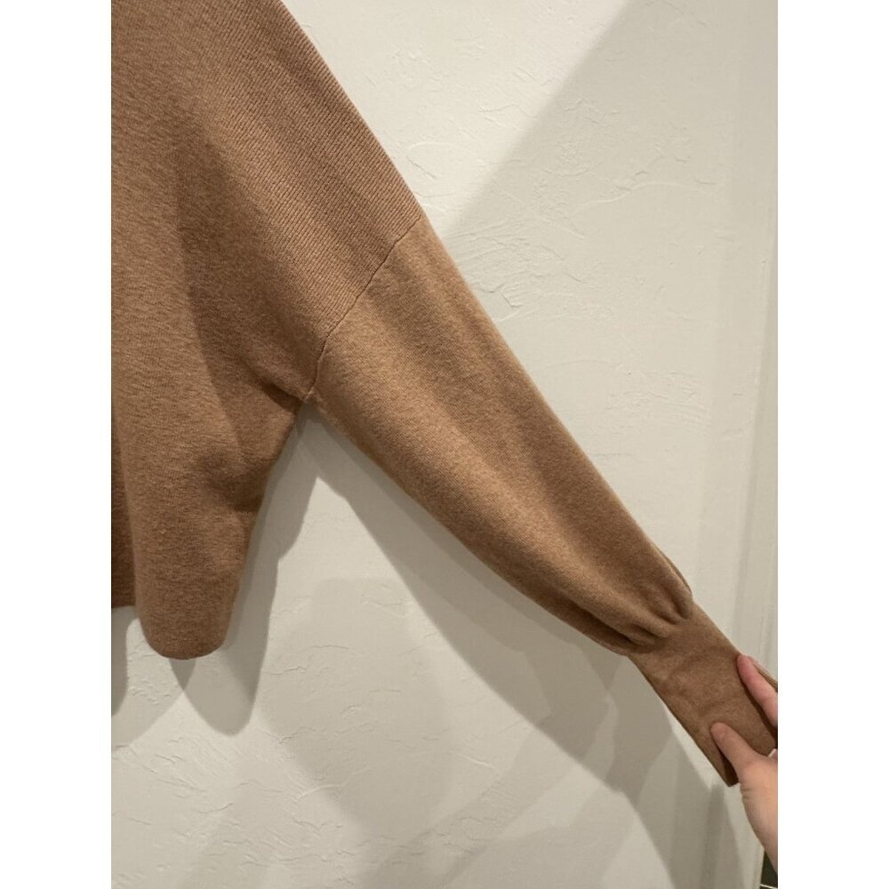 Rodebjer Turtleneck Wool Sweater Camel Brown Size Small - Picture 5 of 9